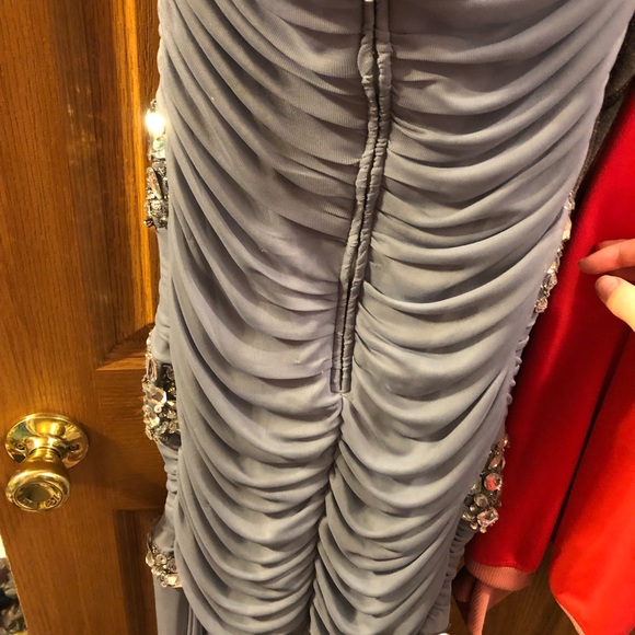 Silver/Grey Prom Dress - Picture 6 of 7